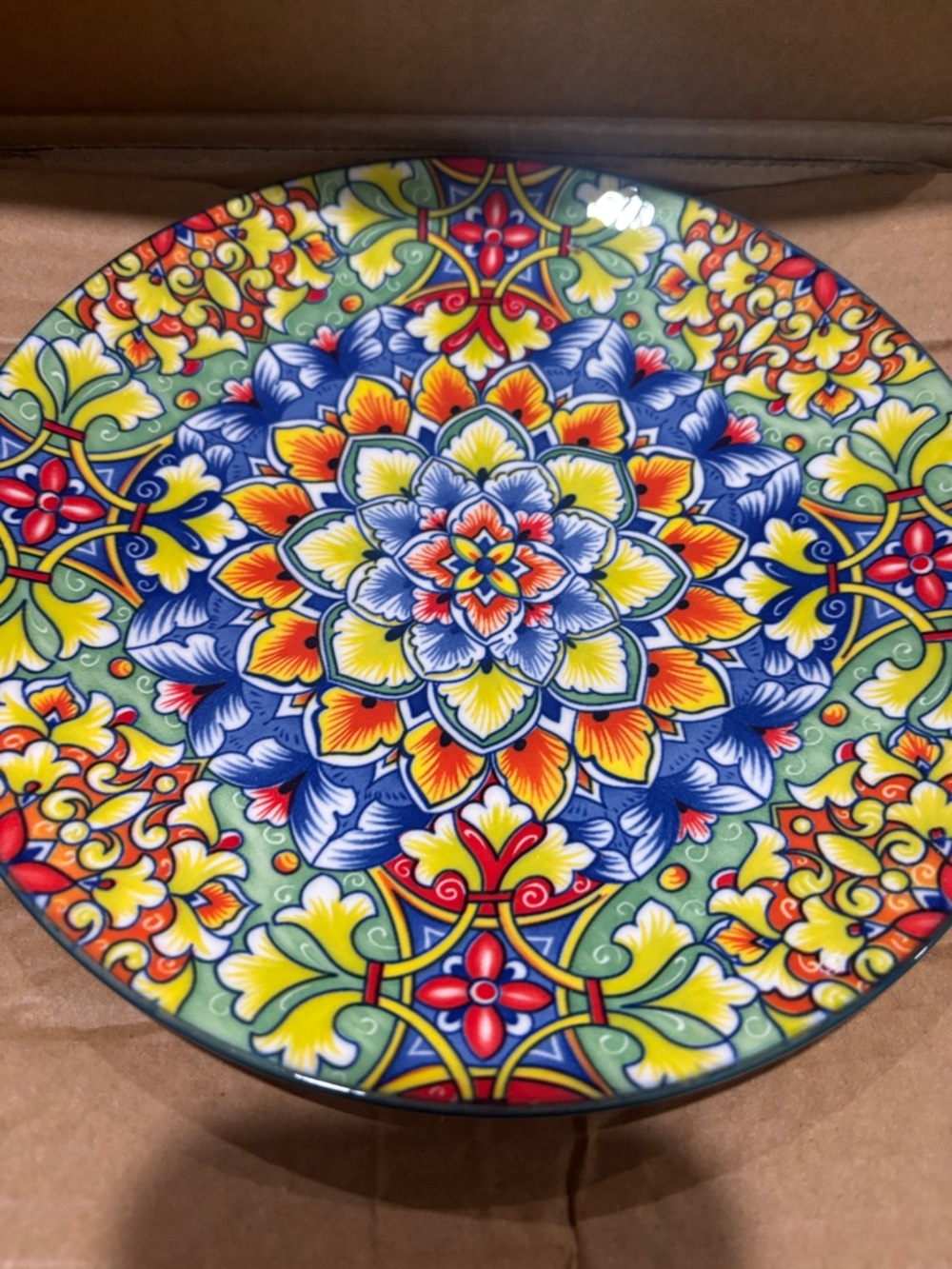 12 Pieces Dinnerware Sets, Service for 4 (12 Pcs), Bohemian Style - Picture 8 of 9